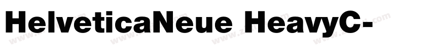 HelveticaNeue HeavyC字体转换